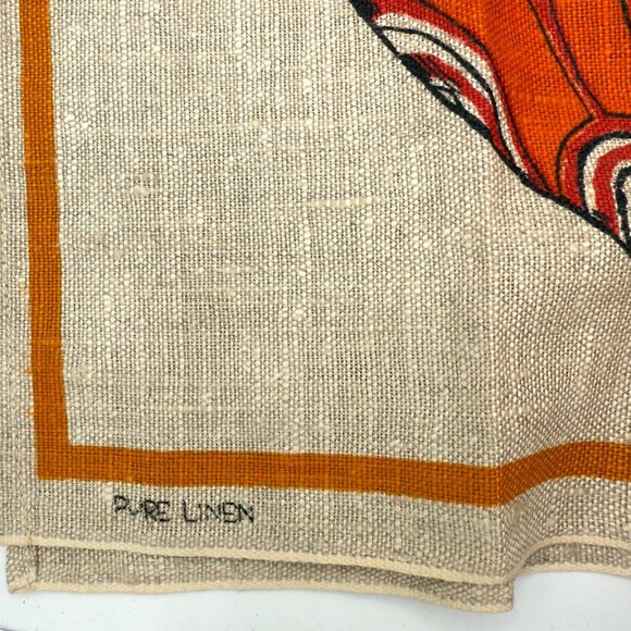 Heil Aboriginal Art Australia 100% Pure Linen Kitchen Tea Towel Flax 18x30 - Picture 11 of 16